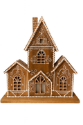 Resin Gingerbread House With LED Light